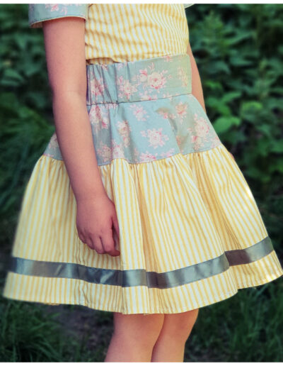 girls twirl skirt pdf sewing pattern